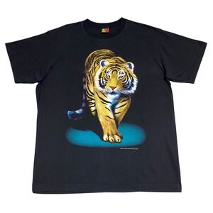 Vintage JOLIGOLF Tiger Graphic Black T-Shirt